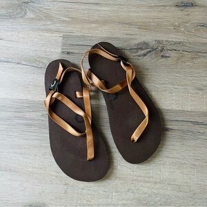 ZuZu Sandals Barefoot Sandals, Brown, Size 38